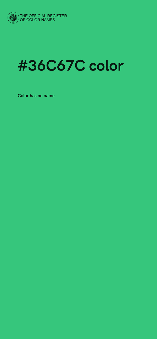 #36C67C color image