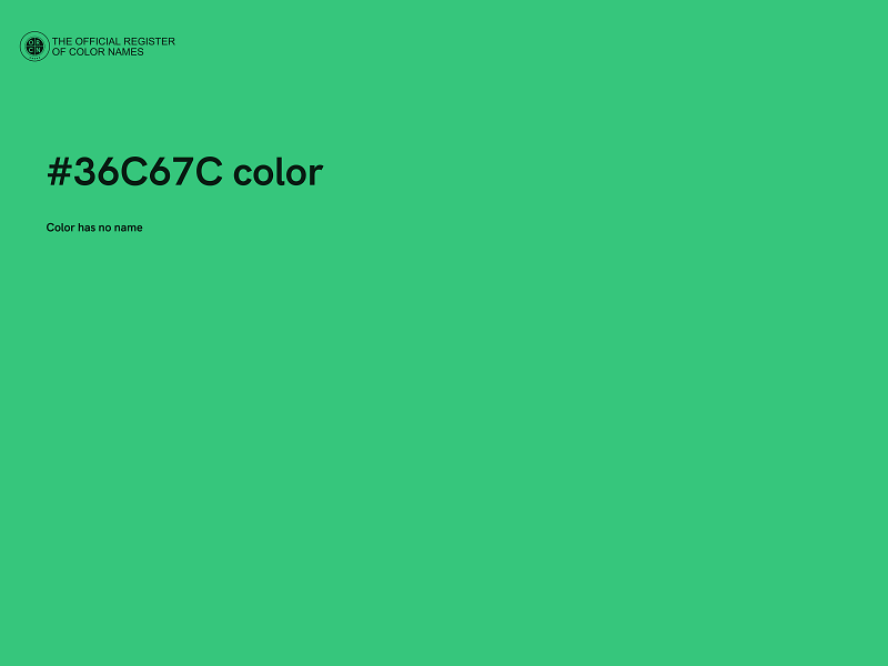 #36C67C color image