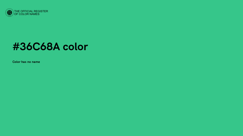 #36C68A color image