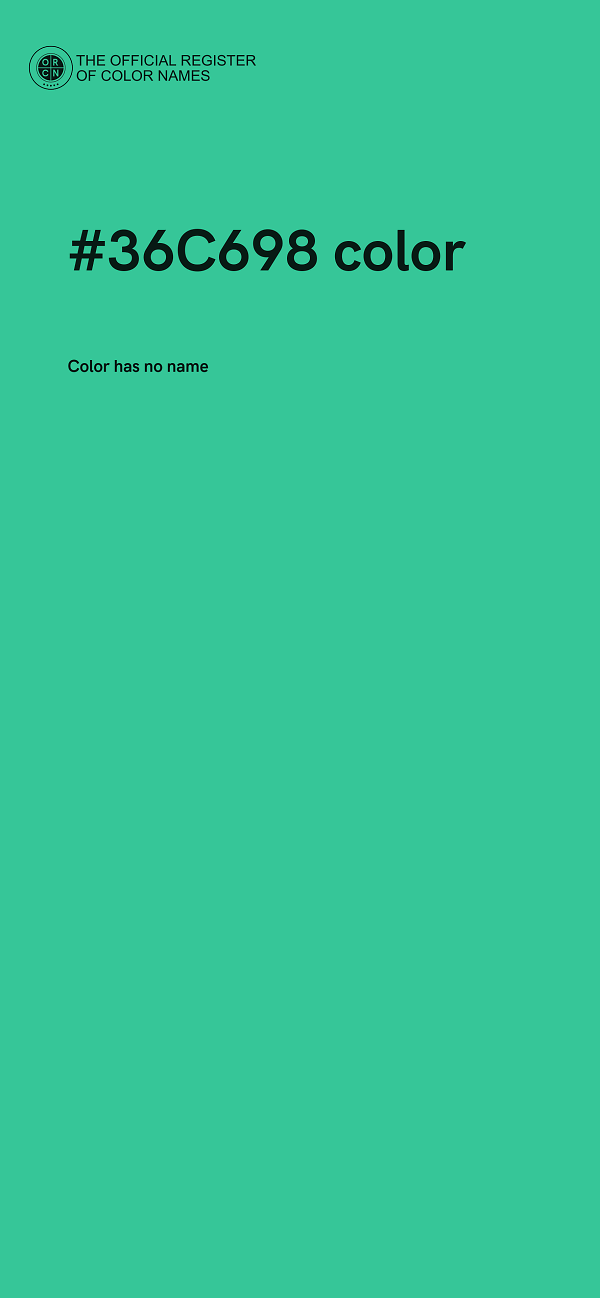#36C698 color image