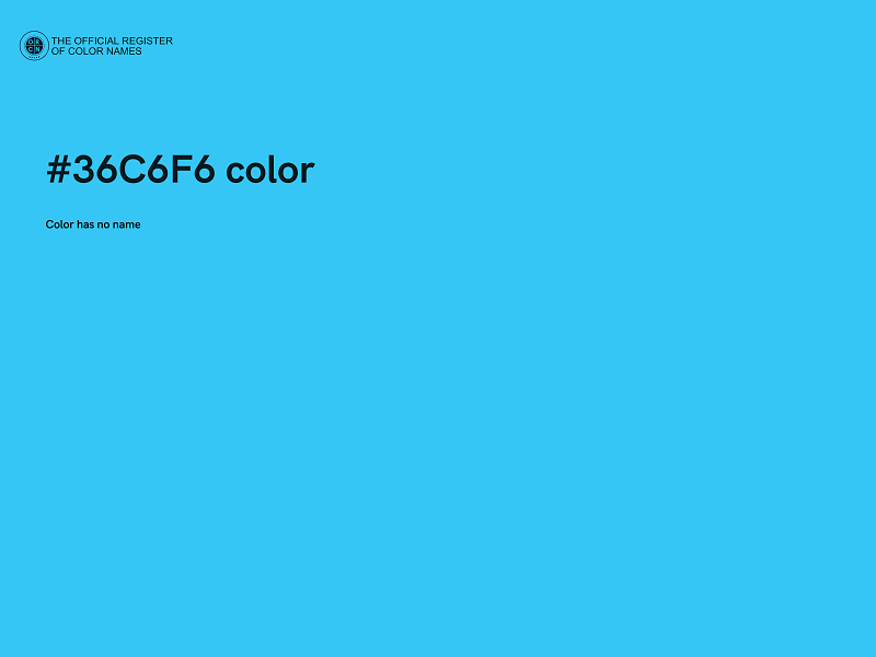 #36C6F6 color image