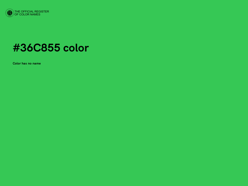 #36C855 color image