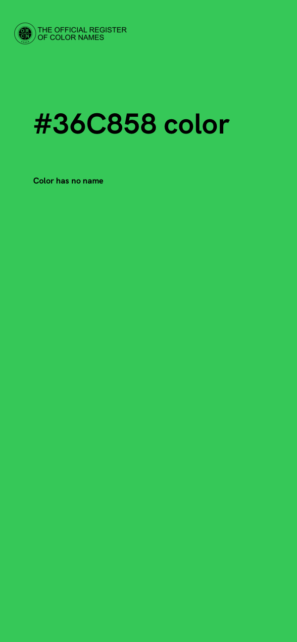 #36C858 color image