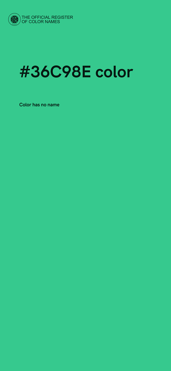 #36C98E color image