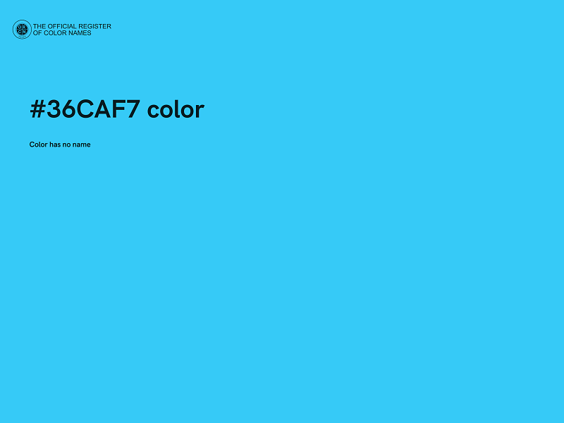 #36CAF7 color image