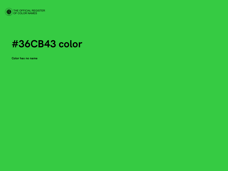 #36CB43 color image