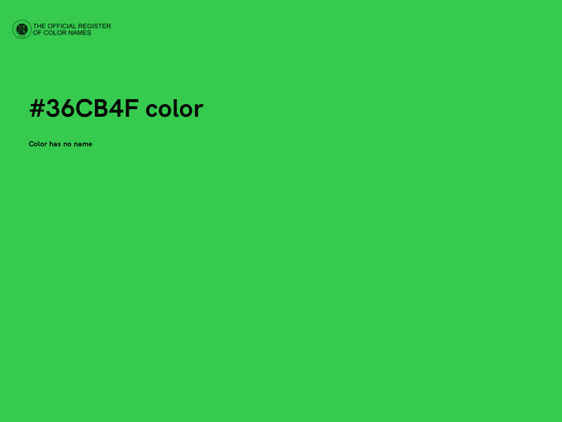 #36CB4F color image