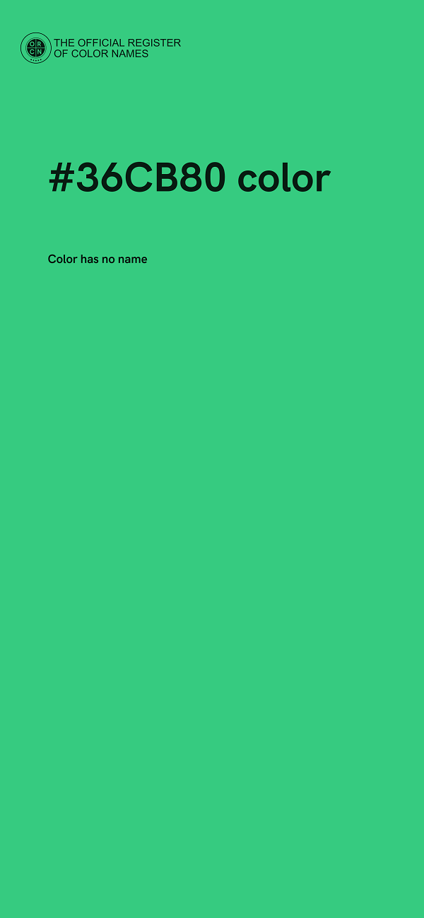 #36CB80 color image