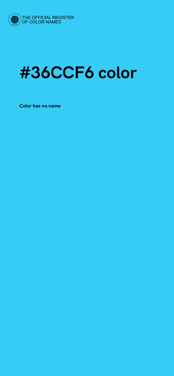 #36CCF6 color image