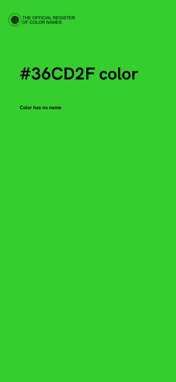 #36CD2F color image