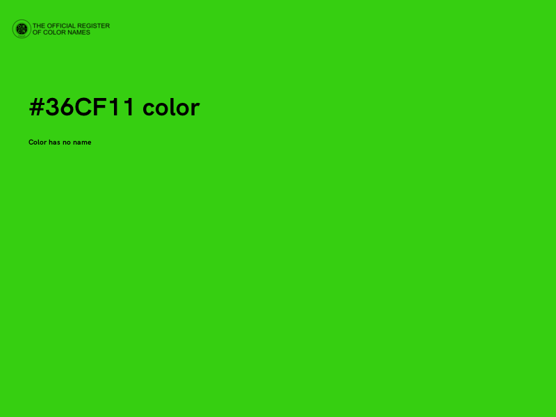 #36CF11 color image