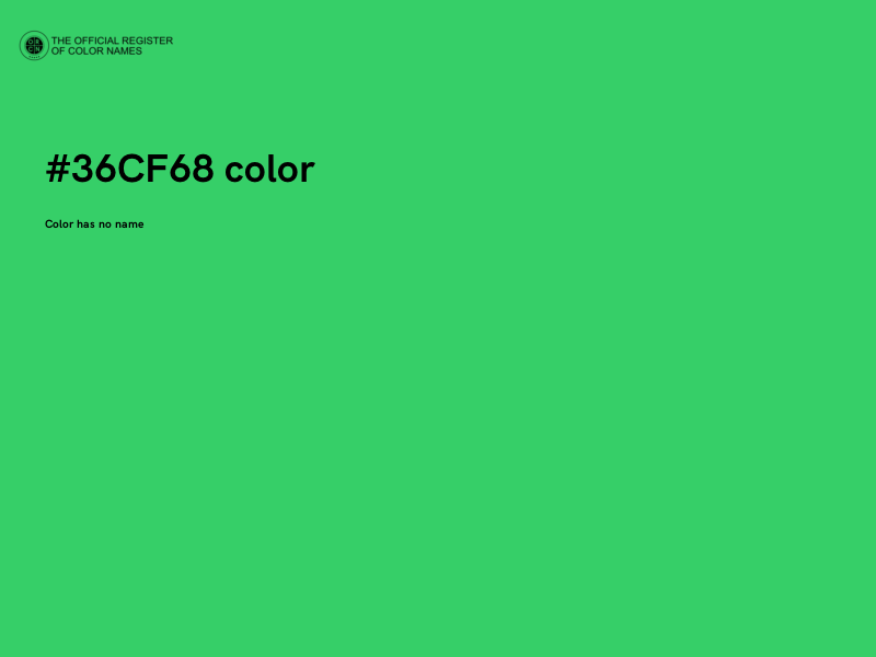 #36CF68 color image