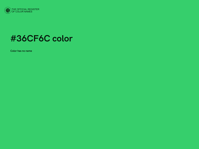 #36CF6C color image