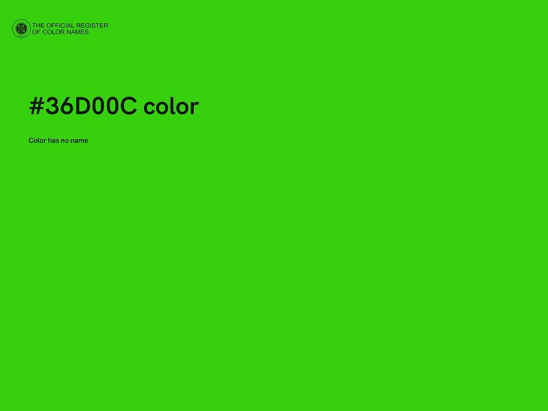 #36D00C color image