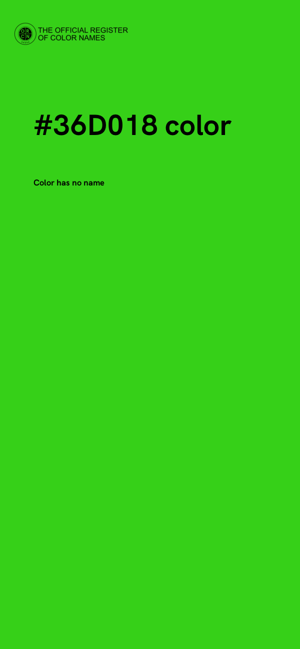 #36D018 color image