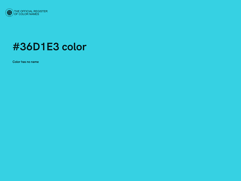 #36D1E3 color image