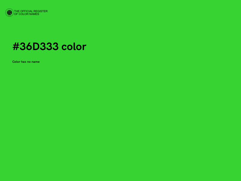 #36D333 color image