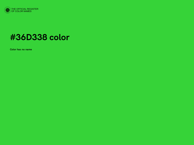 #36D338 color image