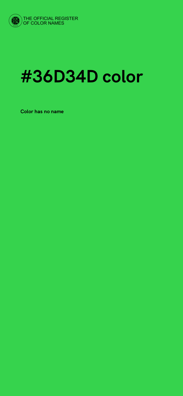 #36D34D color image
