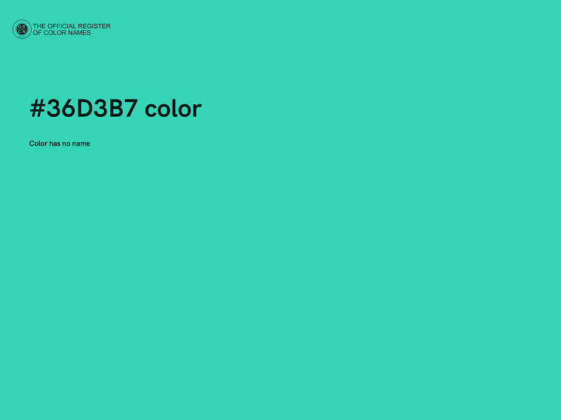 #36D3B7 color image