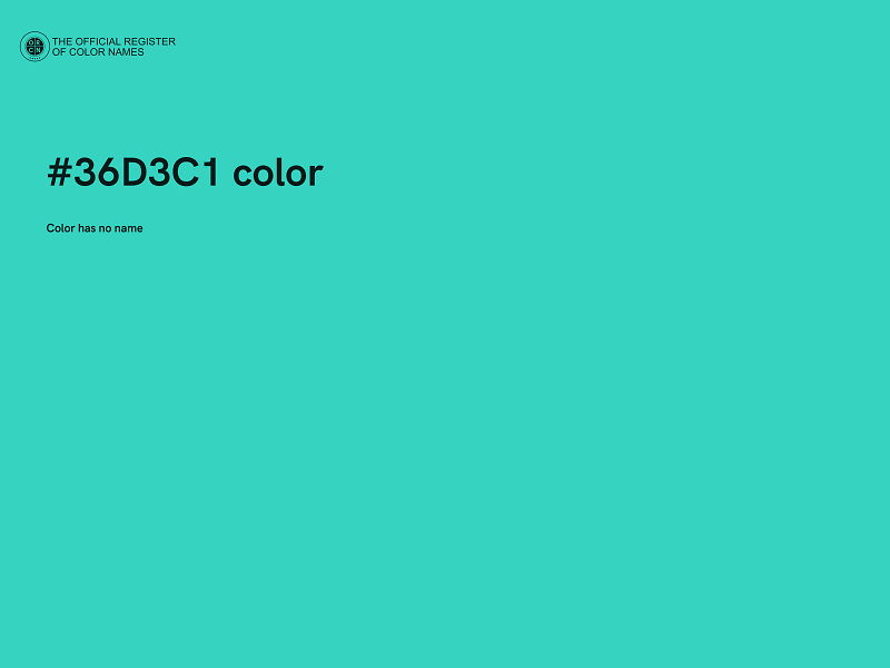 #36D3C1 color image