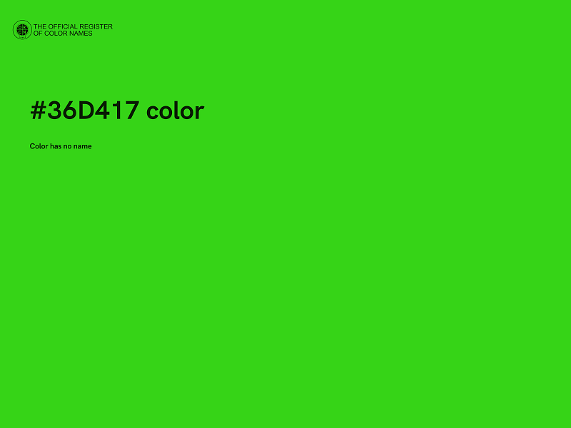 #36D417 color image