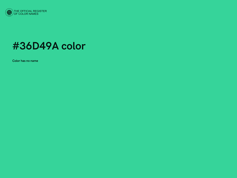 #36D49A color image