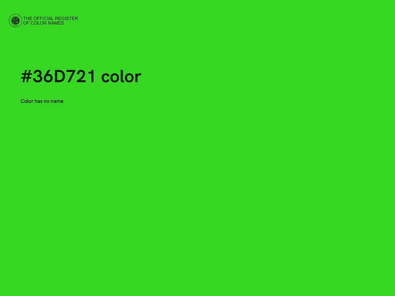 #36D721 color image