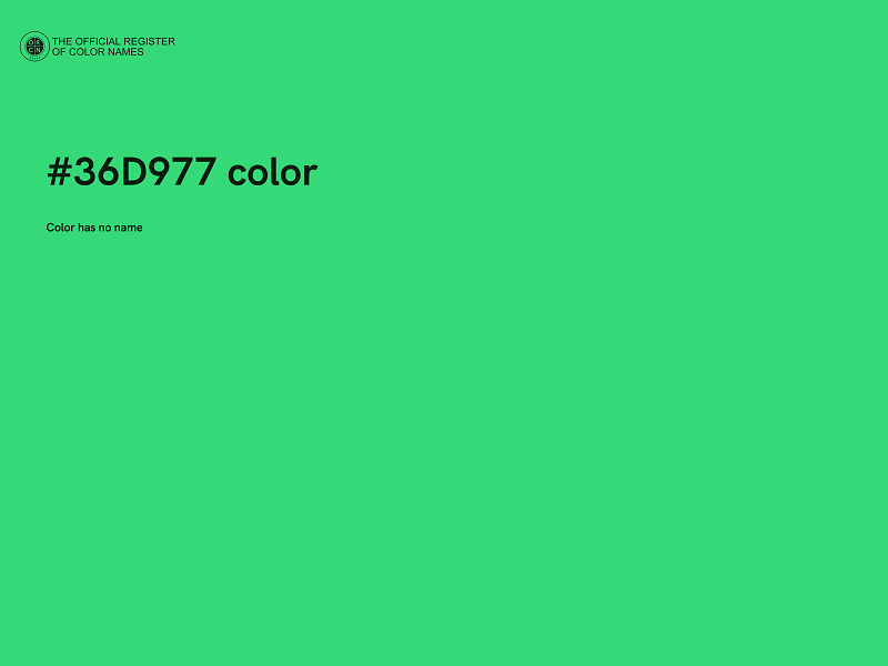#36D977 color image