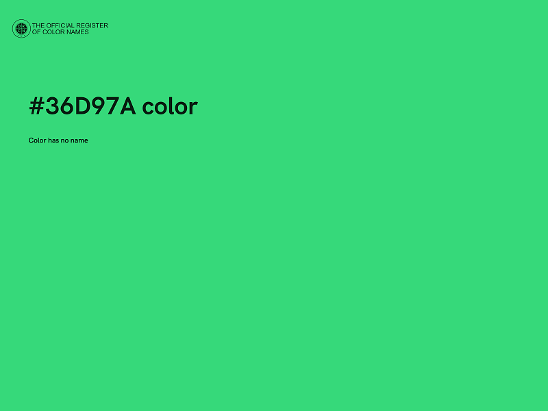 #36D97A color image