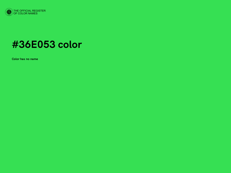 #36E053 color image