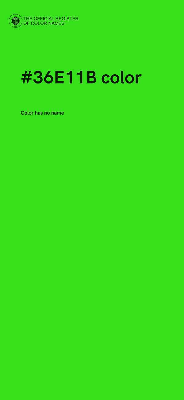 #36E11B color image