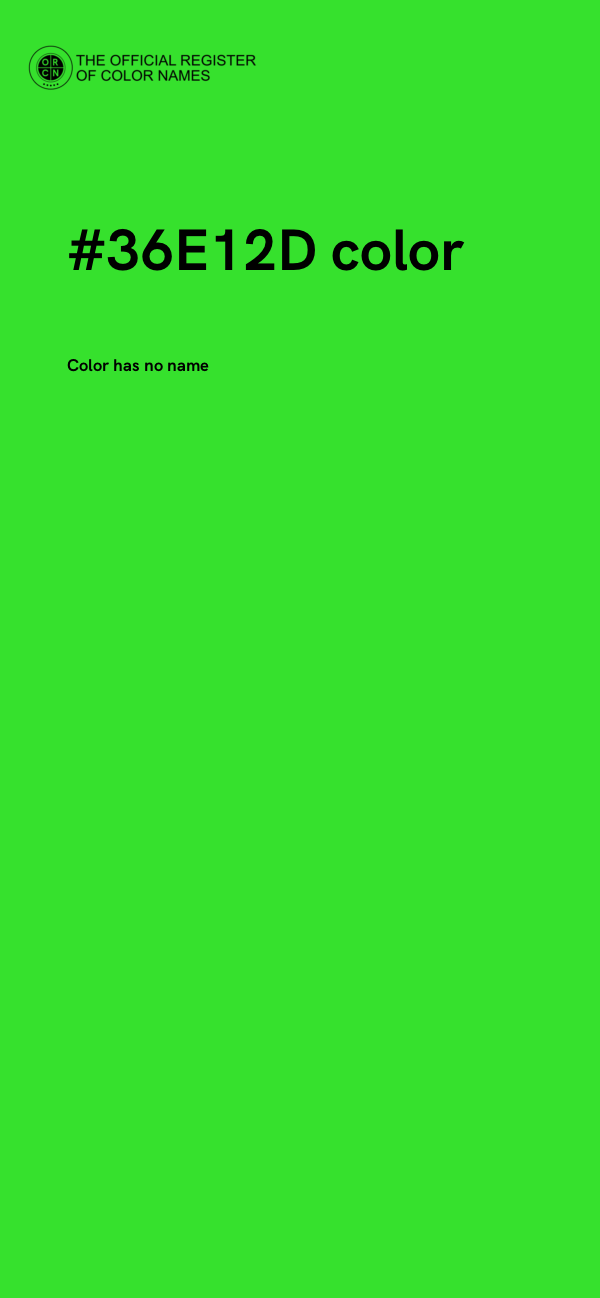 #36E12D color image