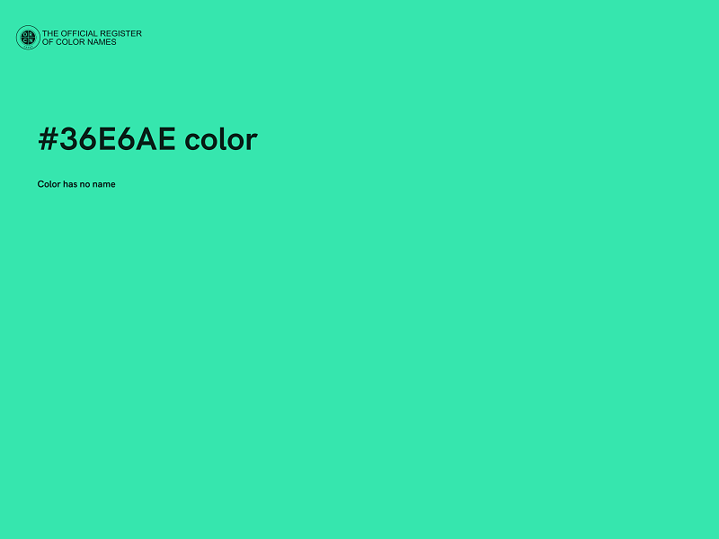 #36E6AE color image