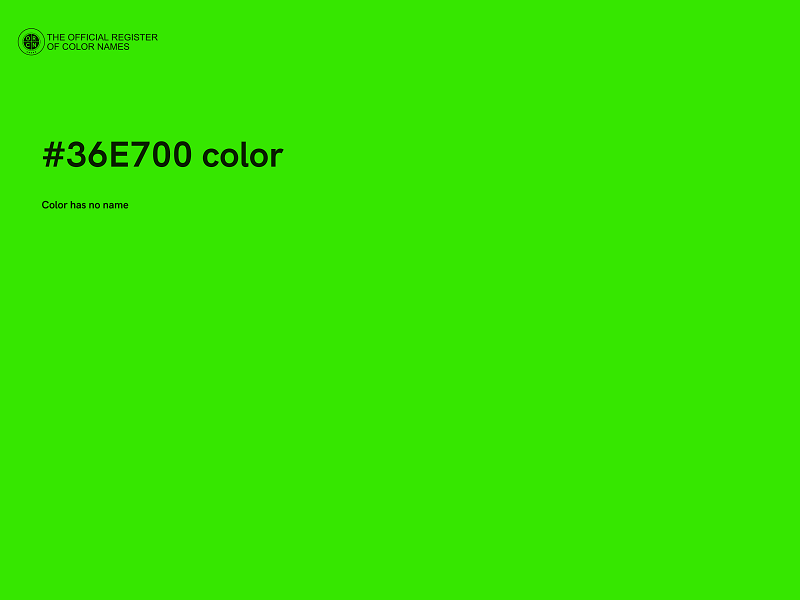 #36E700 color image