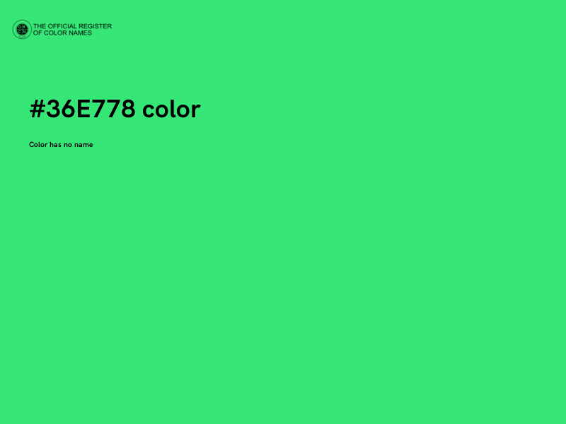#36E778 color image
