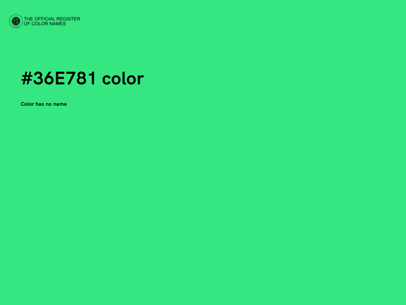 #36E781 color image