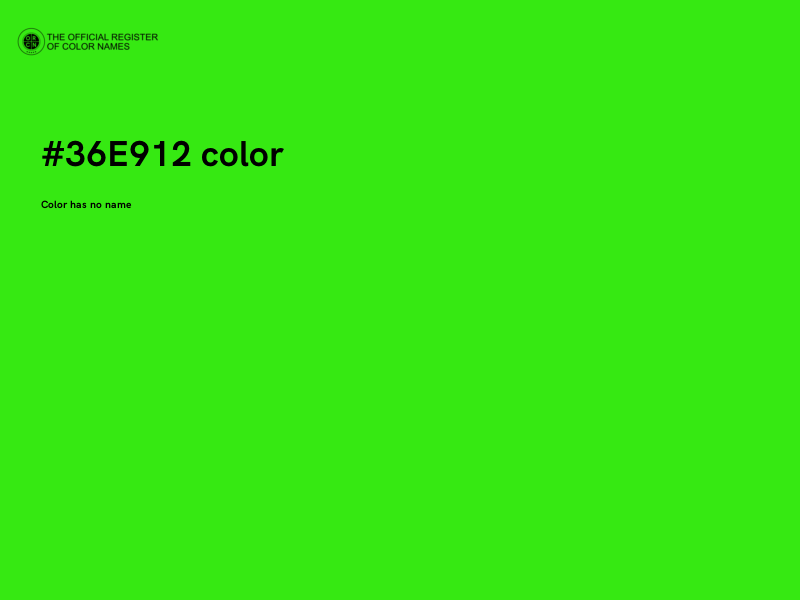 #36E912 color image