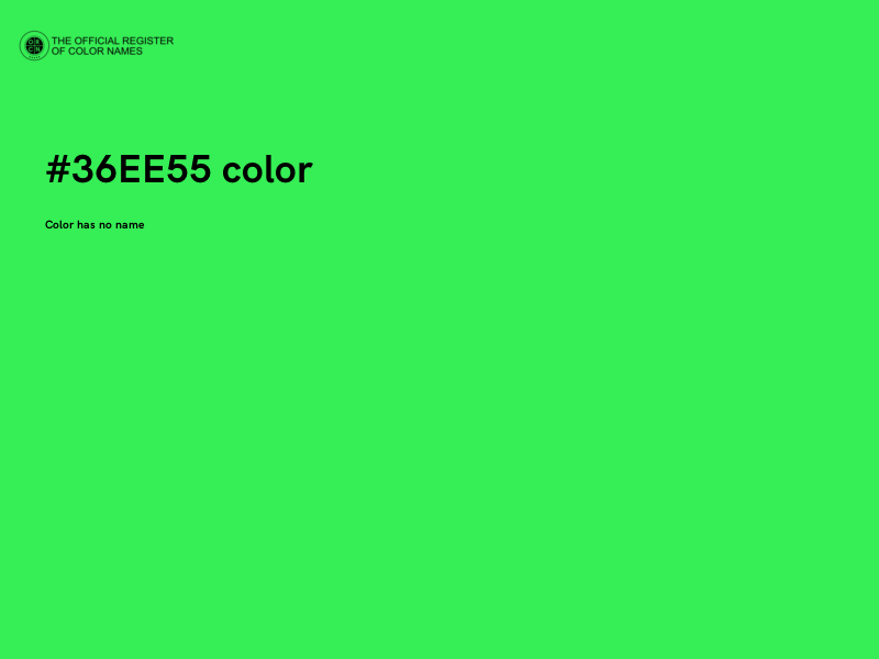 #36EE55 color image
