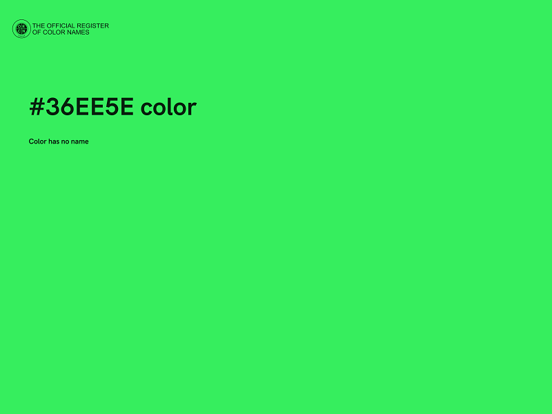 #36EE5E color image
