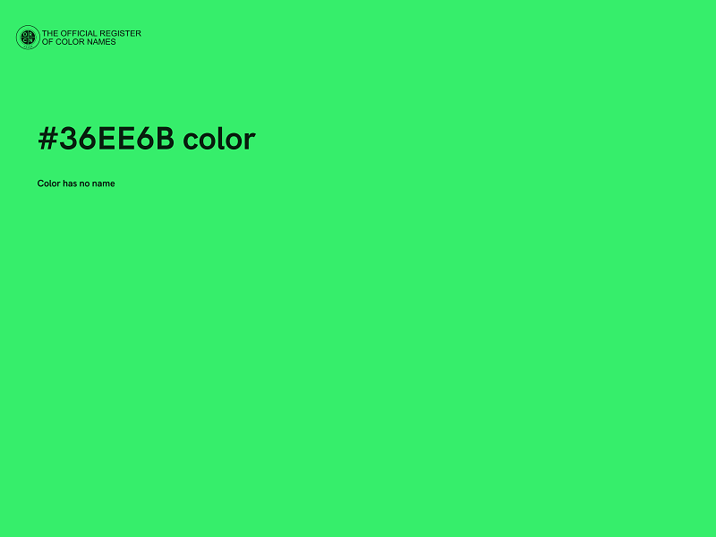 #36EE6B color image