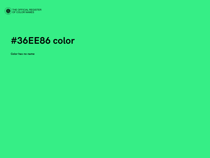 #36EE86 color image