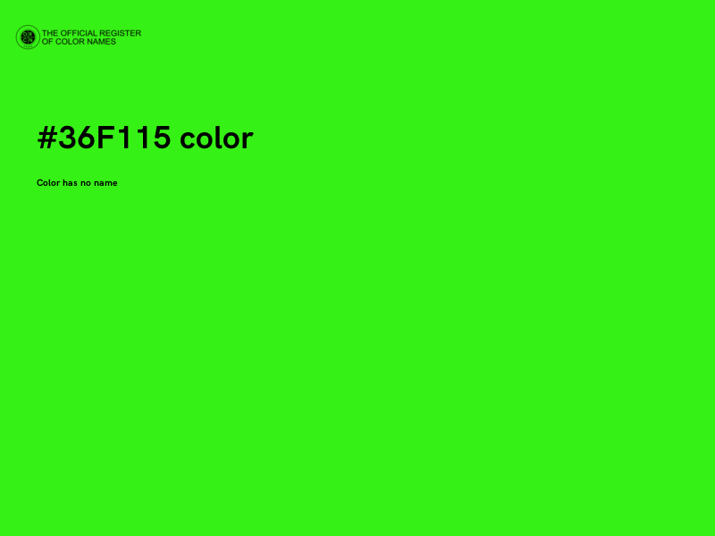 #36F115 color image