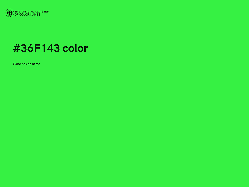 #36F143 color image