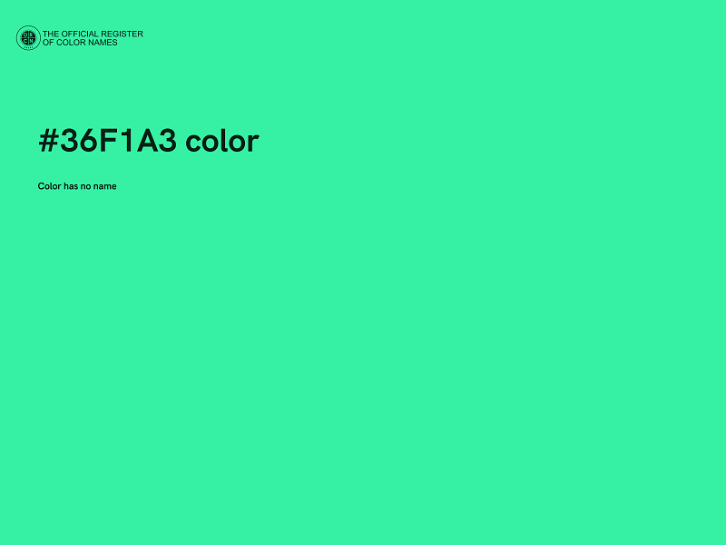 #36F1A3 color image