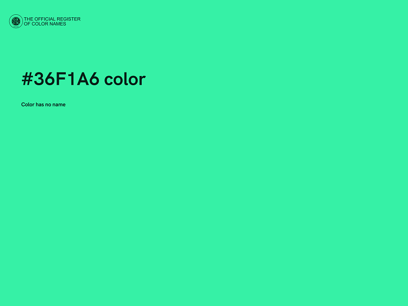 #36F1A6 color image