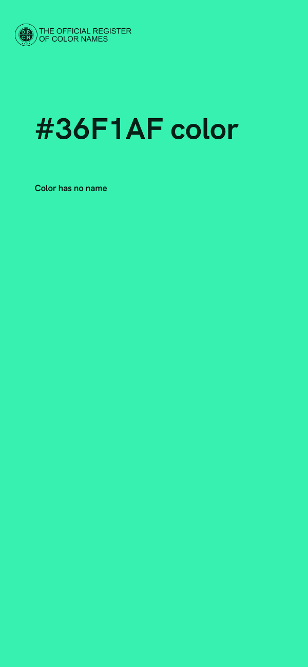 #36F1AF color image