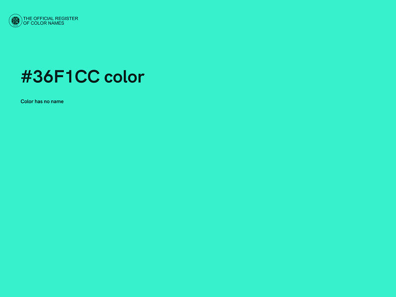 #36F1CC color image