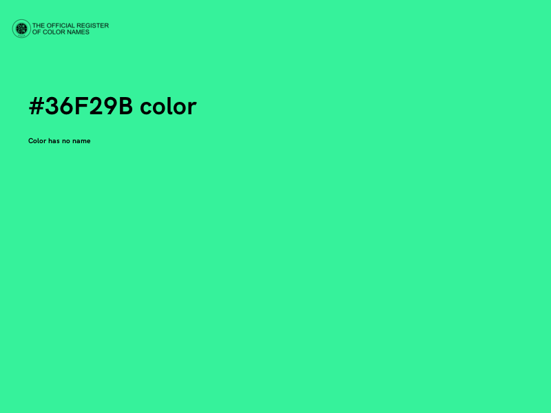 #36F29B color image
