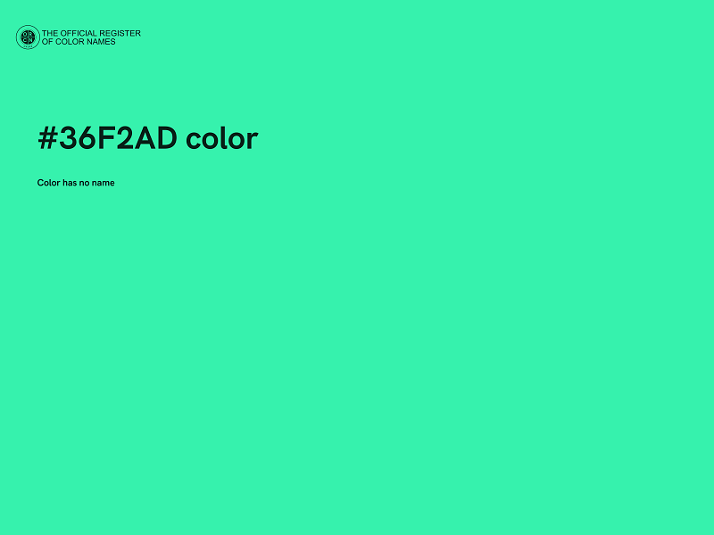 #36F2AD color image